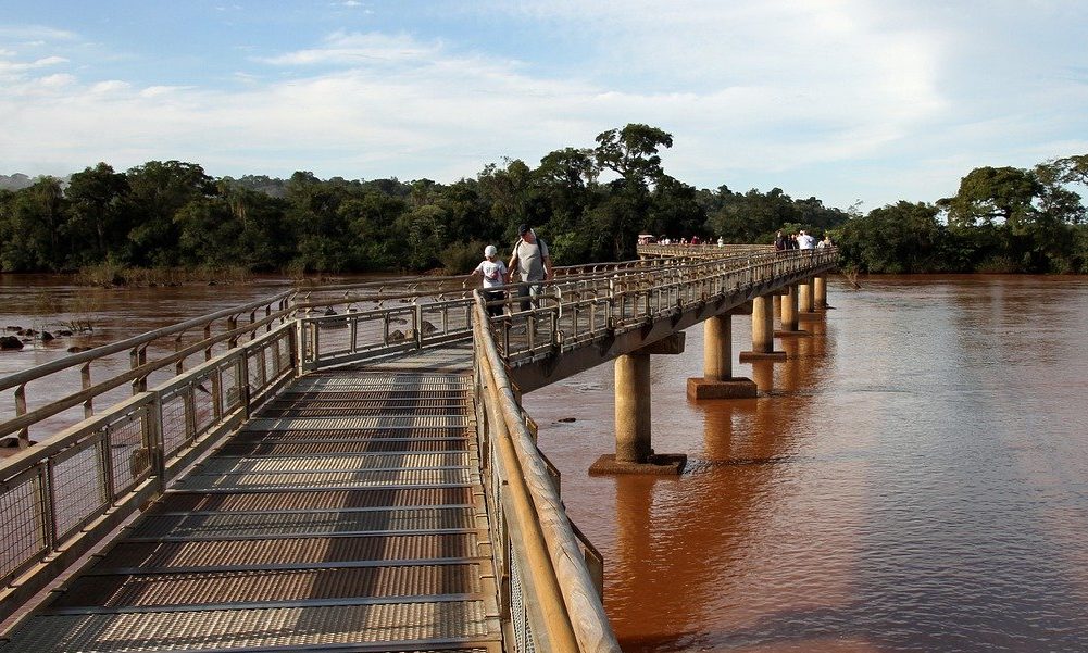 Iguazu Falls river runway