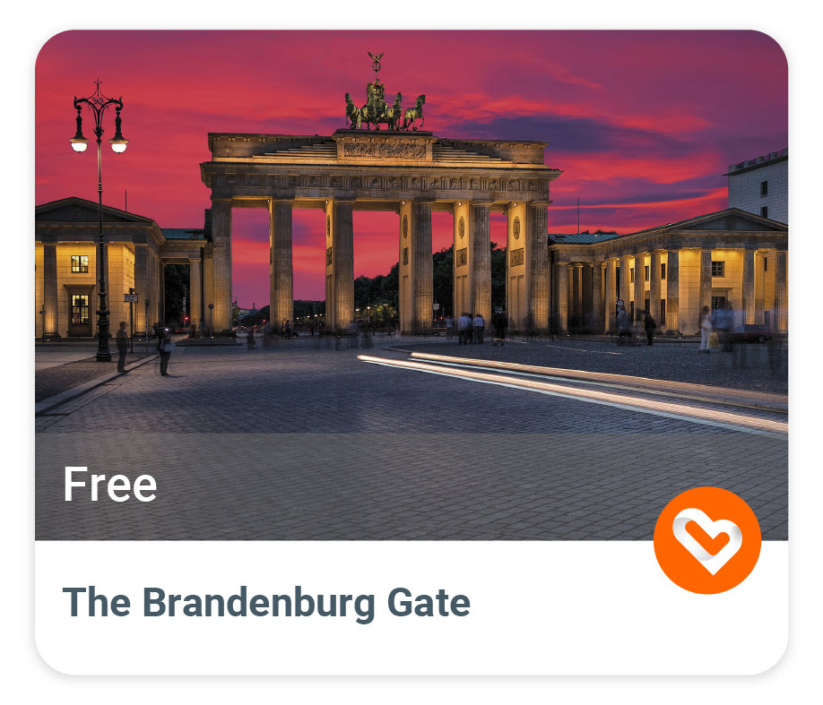 The Brandenburg Gate with price and description