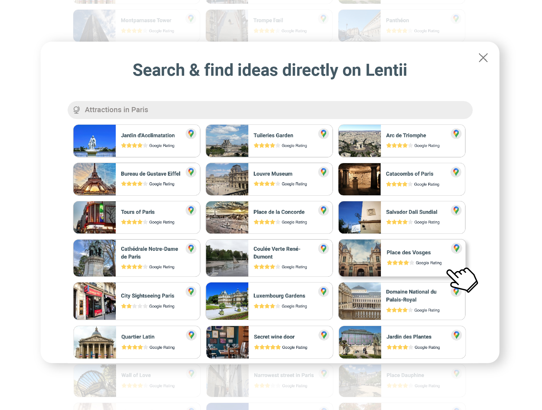 Lentii search catalog
